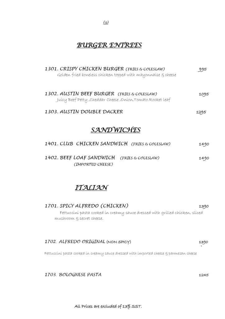 kolachi restaurant do darya menu