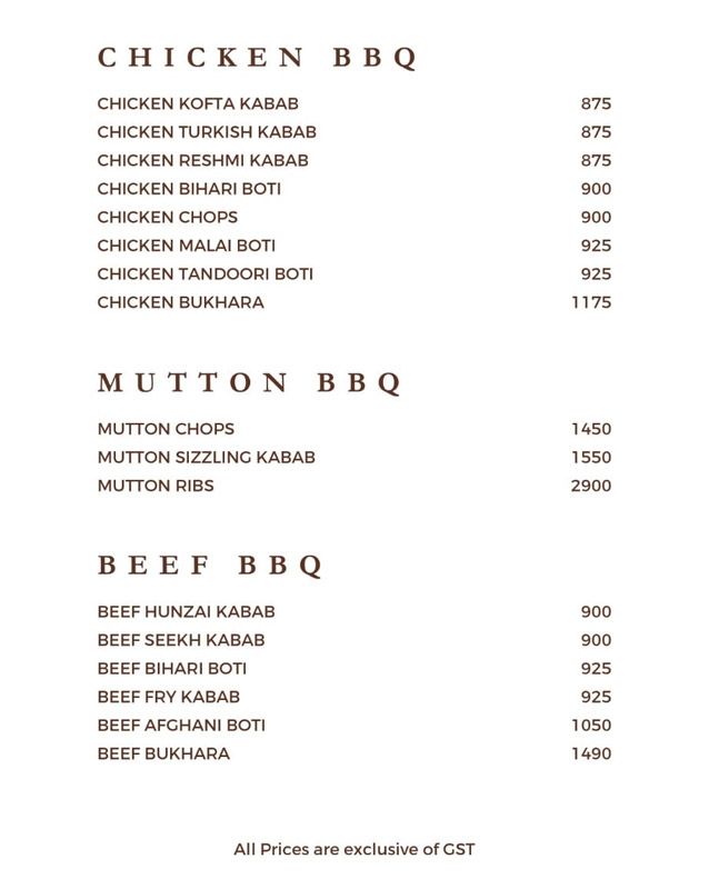 Coconut Grove Pakistan Menu in Karachi
